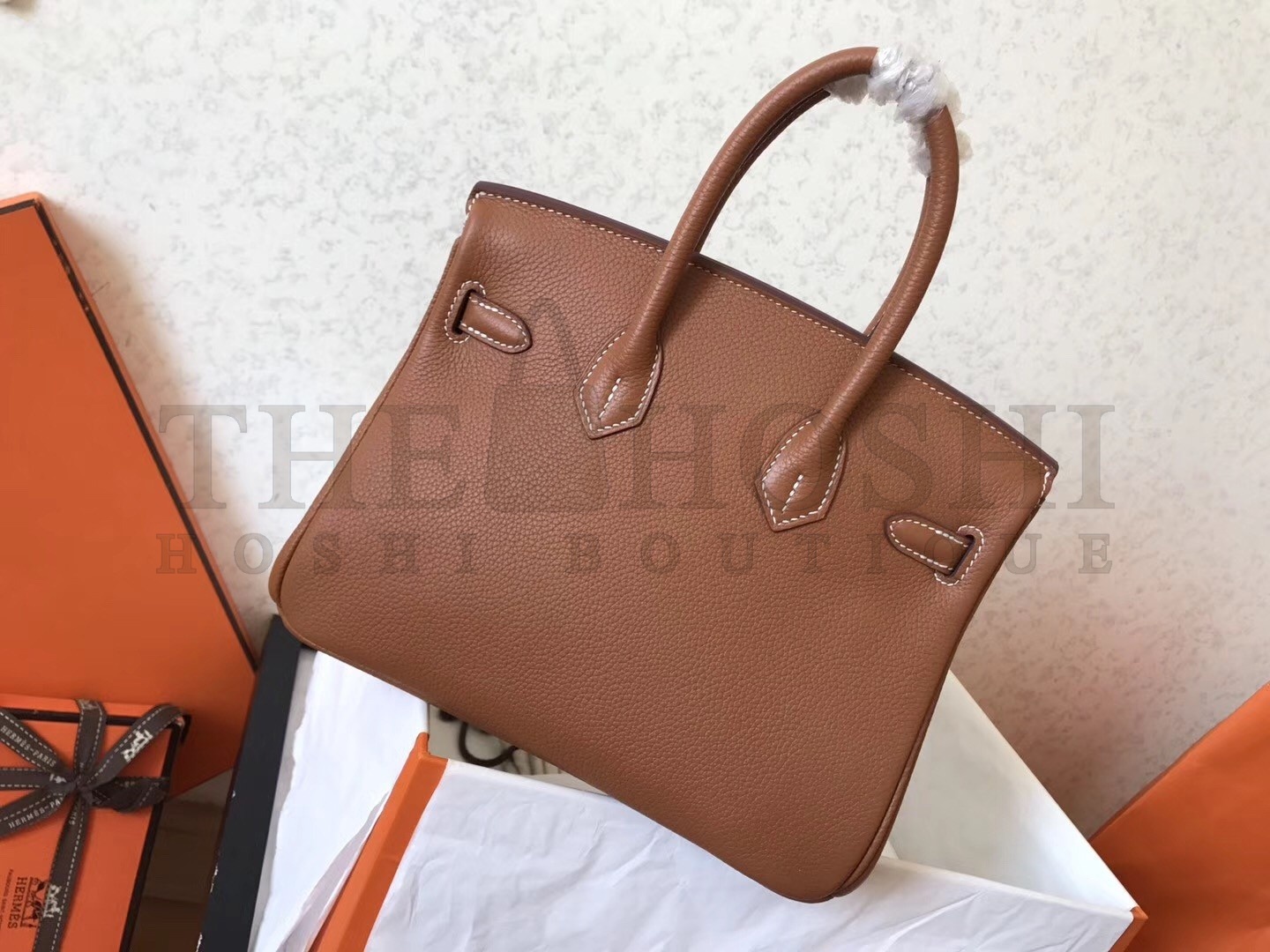 H**me5 Brown Birkin 25cm Clemence Handmade Bag Master Quality
