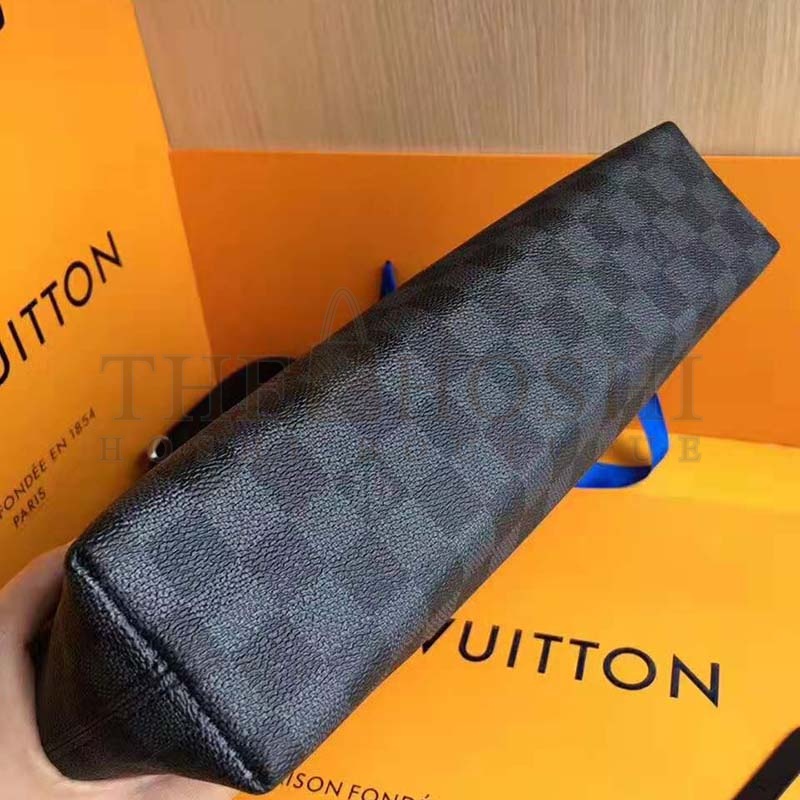 L0vis Vvtt0n LV Men Mick PM Bag in Damier Graphite Canvas-Grey Master Quality