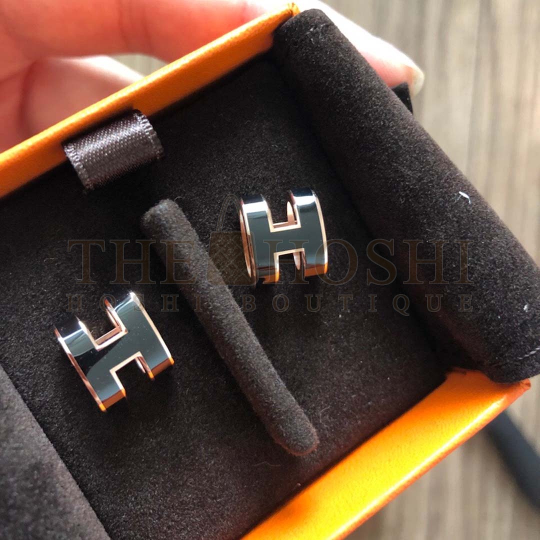 H**me5 Women Pop H Earrings Jewelry Black Master Quality