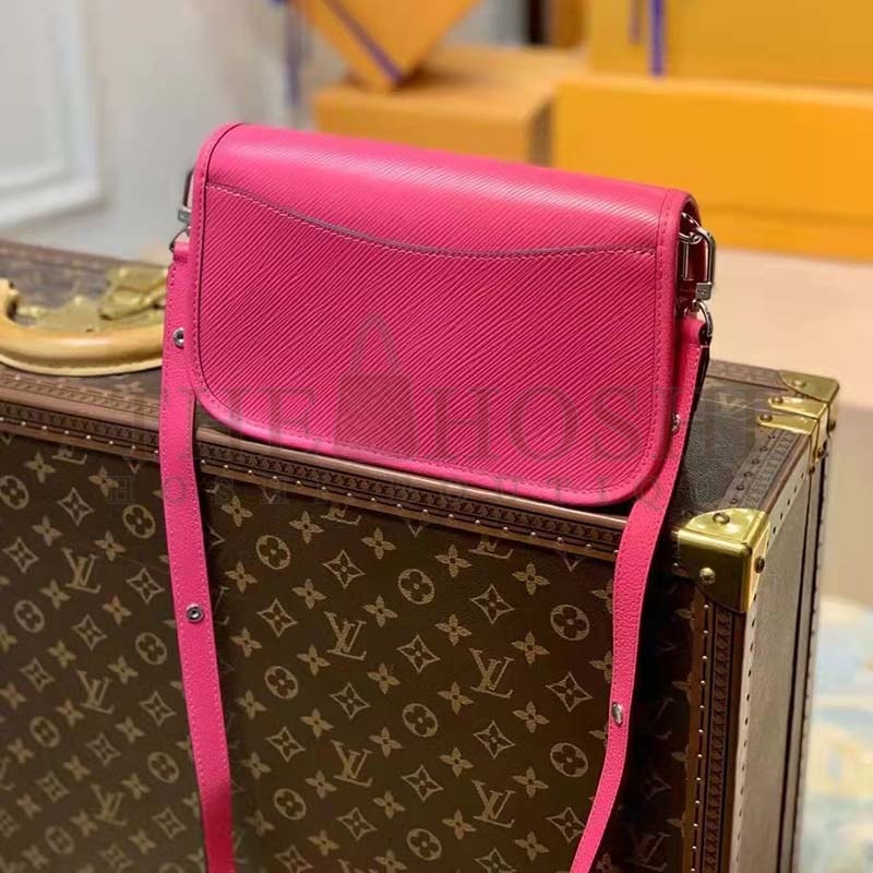 L0vis Vvtt0n LV Women Buci Crossbody Pink Epi Grained Smooth Cowhide Leather Master Quality