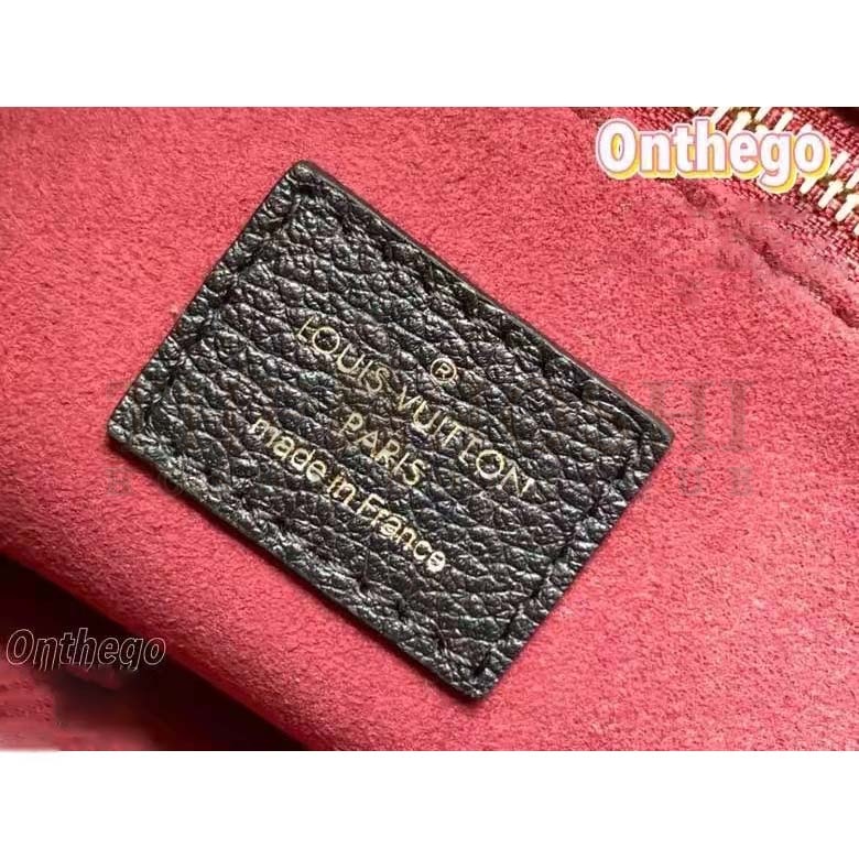 L0vis Vvtt0n LV Women Onthego  Tote Black Embossed Grained Cowhide Leather PM M45659 (25 x 19 x 11.5 cm) GM M45945 (41 x 34 x 19 cm) Master Quality