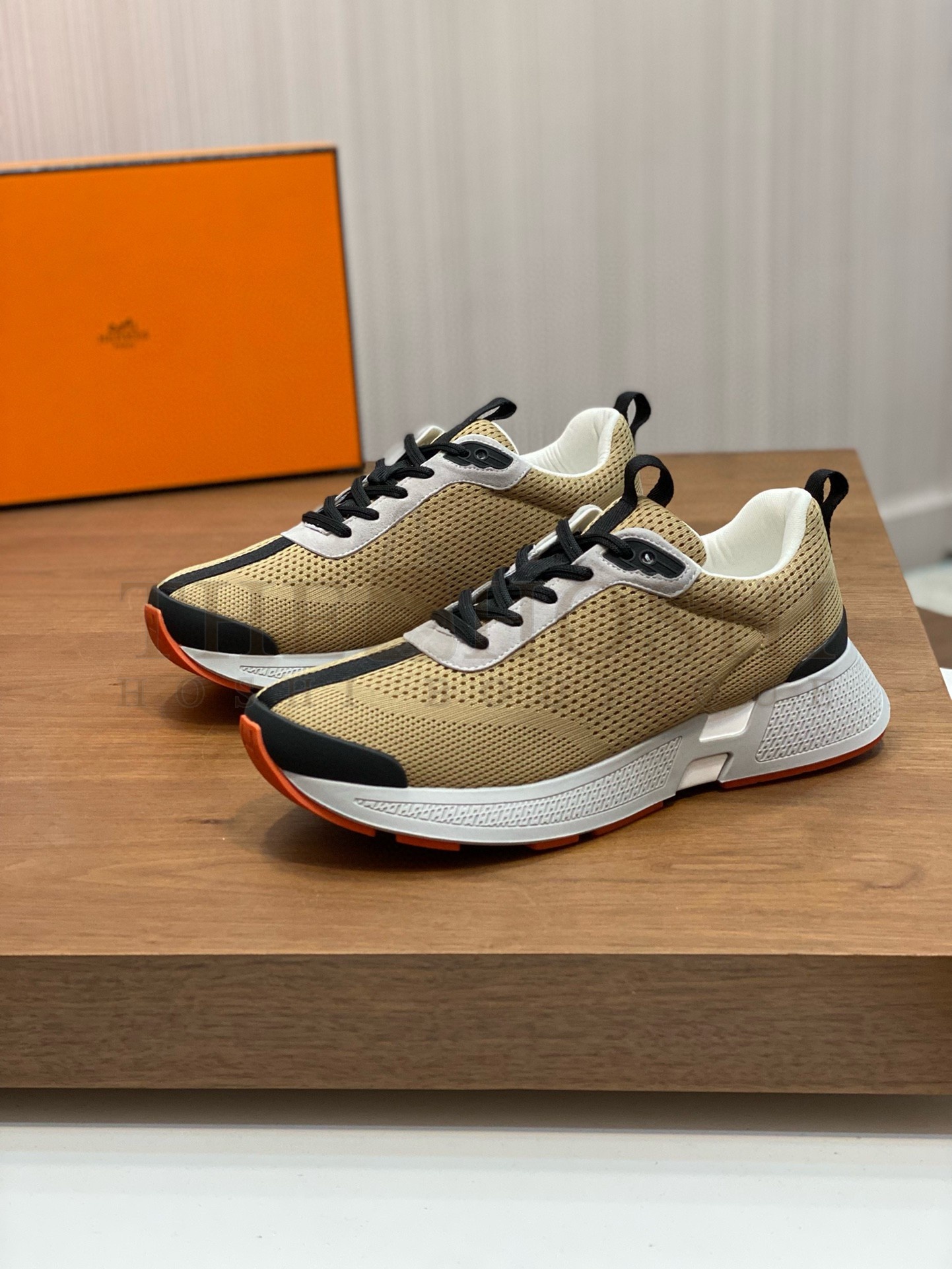 H**me5 Heros Sneakers in Khaki Technical Knit Master Quality