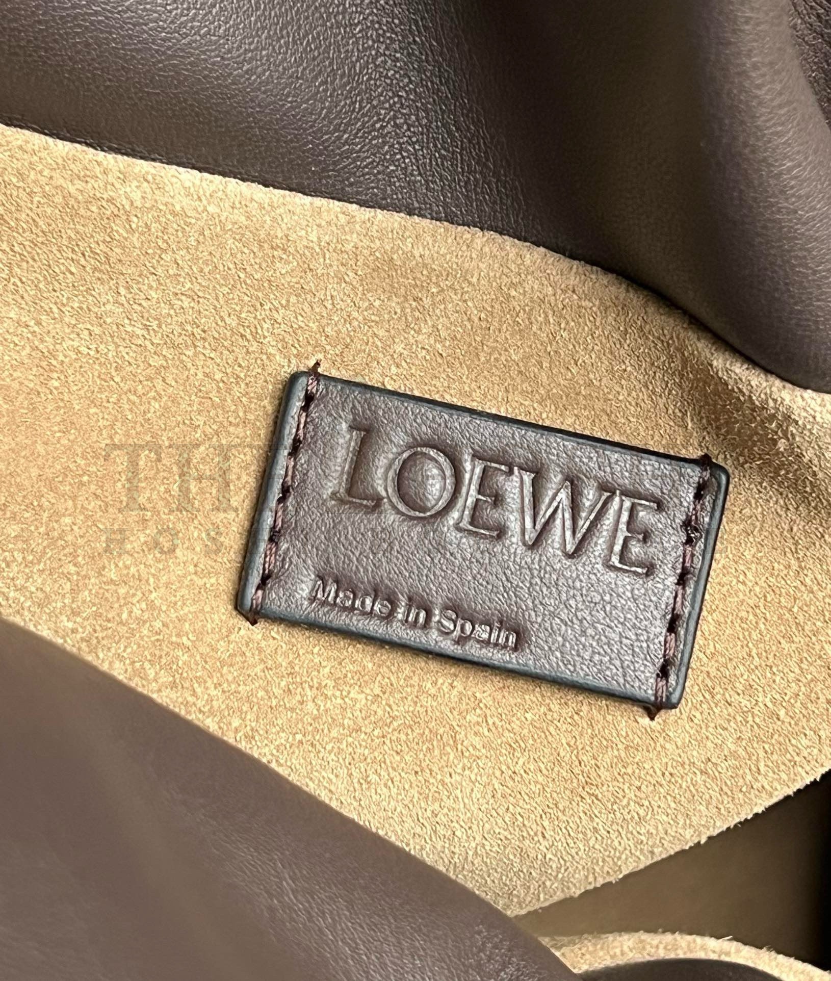 L0ew* Flamenco Clutch Bag in Chocolate Nappa Calfskin size:30cm Master Quality