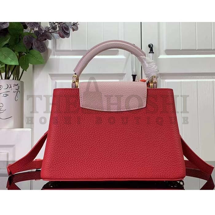 L0vis Vvtt0n LV Women Capucines MM Handbag Rose Pink Taurillon Leather Master Quality