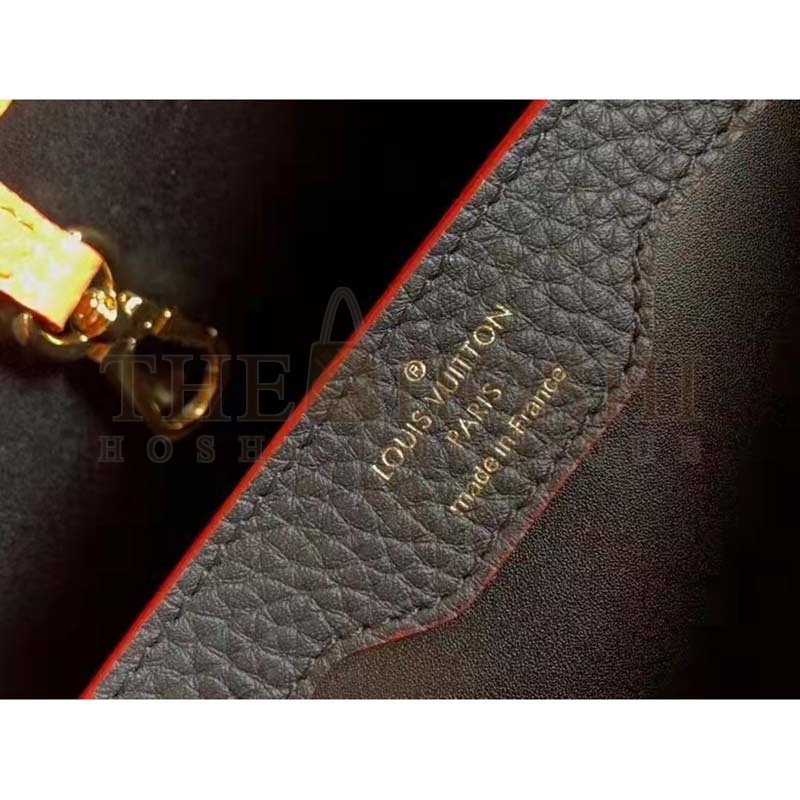 L0vis Vvtt0n LV Women Capucines MM Handbag Black Gold Arizona Taurillon Cowhide Master Quality