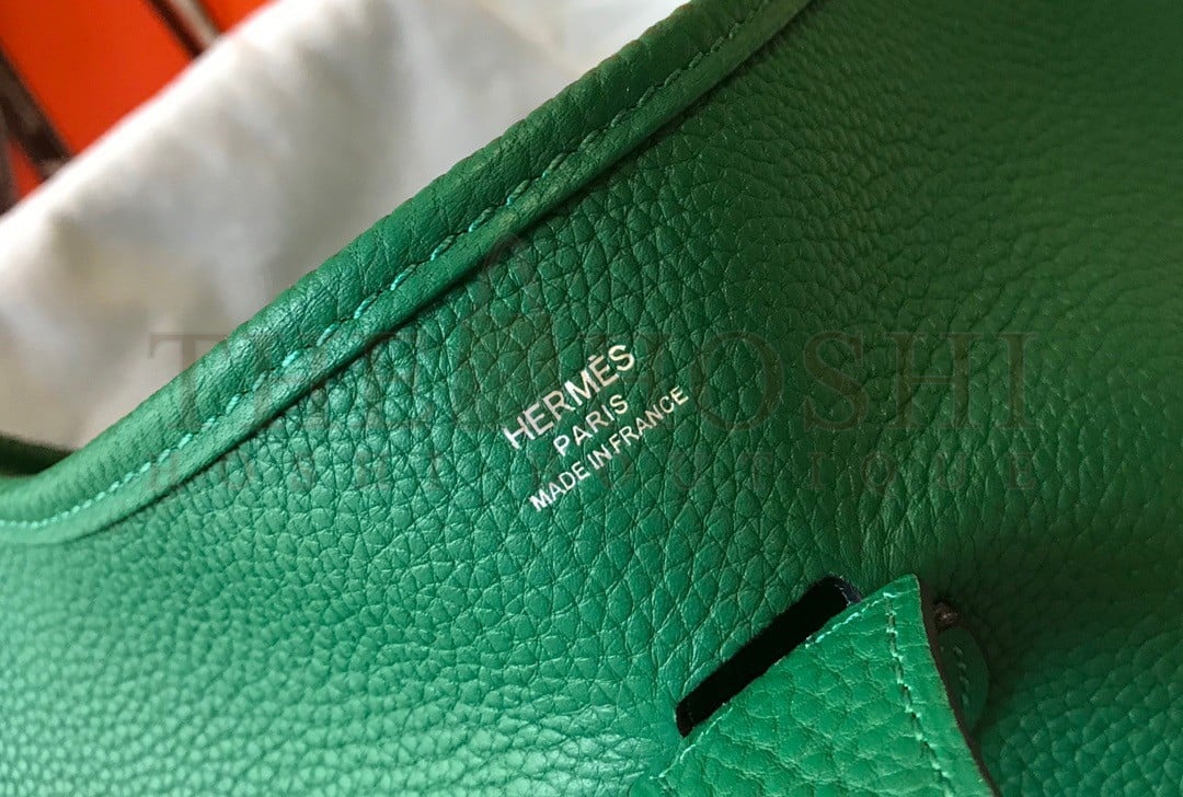 H**me5 Evelyne III 29 Bag In Vert Vertigo Clemence Leather Master Quality
