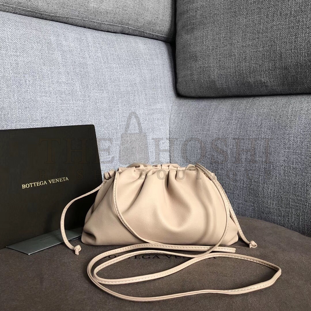 B0tt*ga Ven*ta Pouch Mini Bag In Beige Calfskin Master Quality
