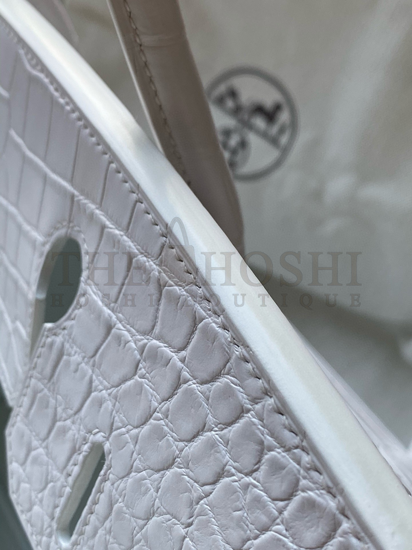H**me5 Birkin 30 Handmade Bag In White Crocodile Niloticus Matte Skin Master Quality
