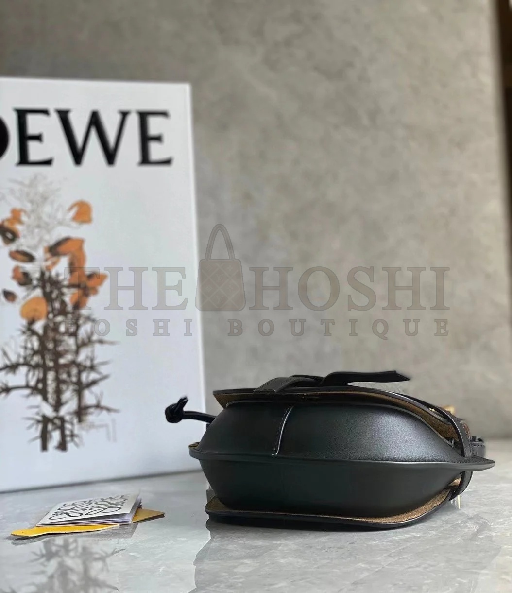 L0ew* Gate Dual Mini Bag In Black Calfskin Master Quality