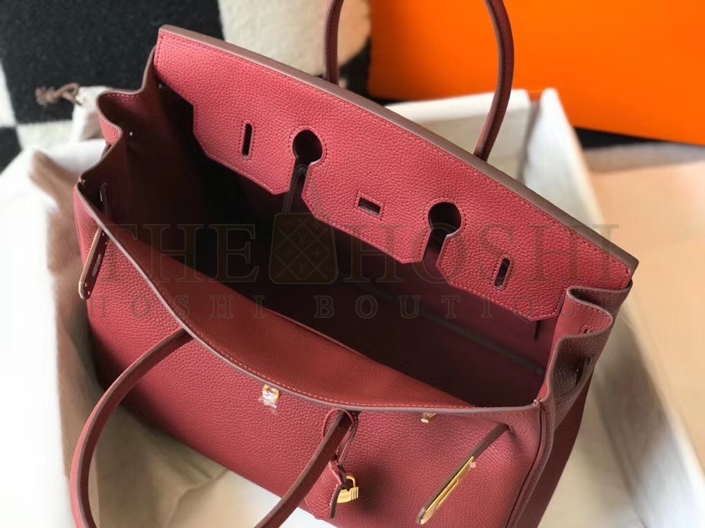 H**me5 Bordeaux Clemence Birkin 35cm Bag Master Quality