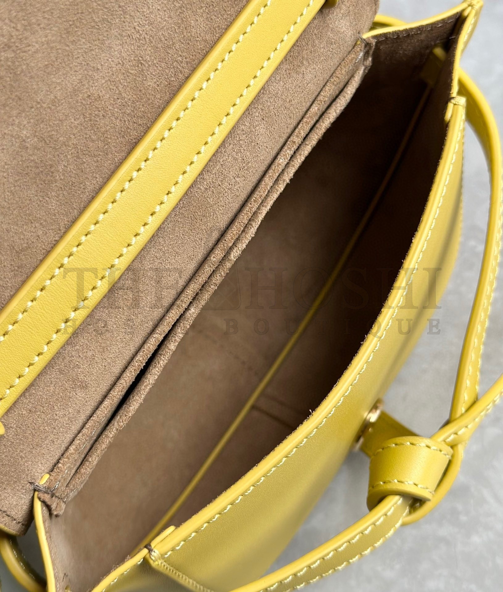 L0ew* Gate Dual Mini Bag in Yellow Calfskin Master Quality