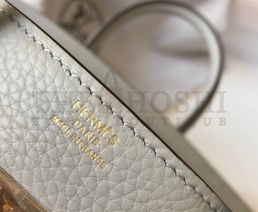 H**me5 Pearl Grey Clemence Birkin 30cm Bag GHW Master Quality