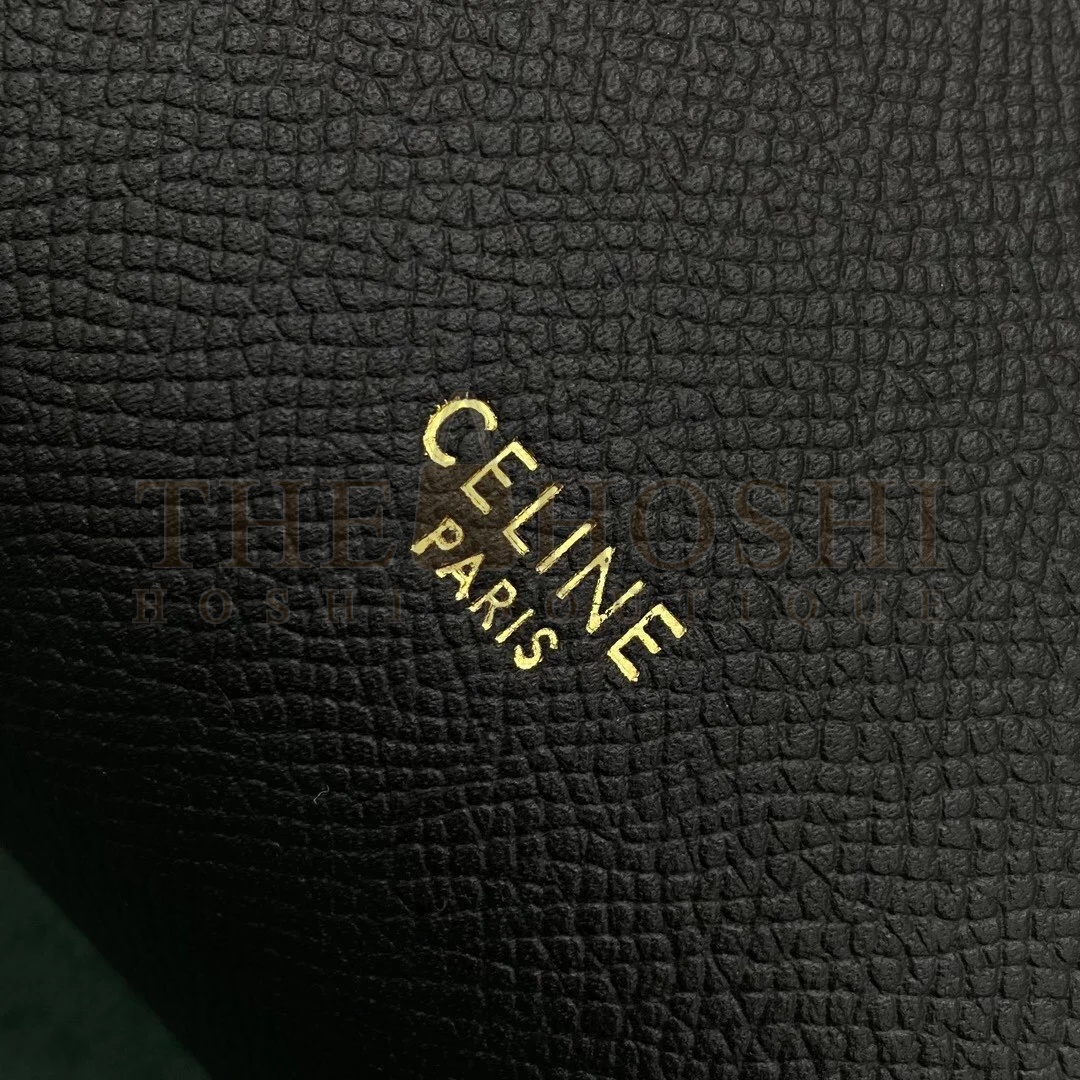 Ce1i*e Belt Mini Bag In Black Grained Calfskin Master Quality