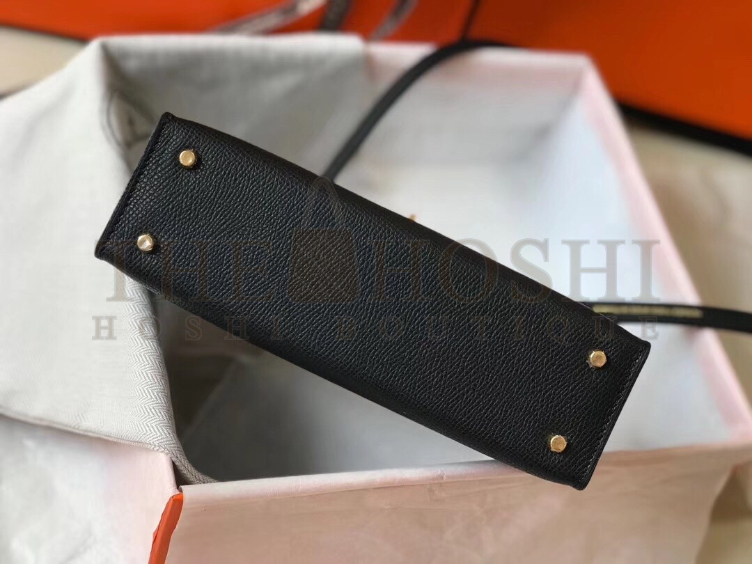 H**me5 Kelly Mini II Bag In Black Epsom Leather Master Quality