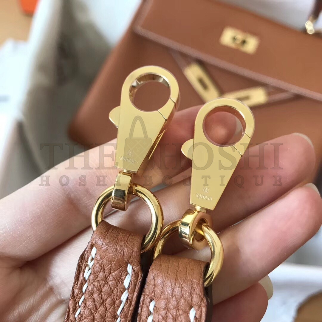 H**me5 Gold Clemence Kelly 28cm Handmade Bag Master Quality