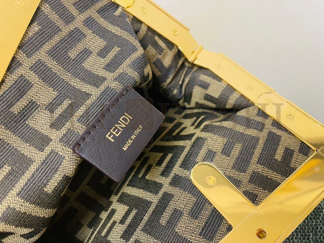 F**di First Small Bag In Yellow Nappa Leather Master Quality