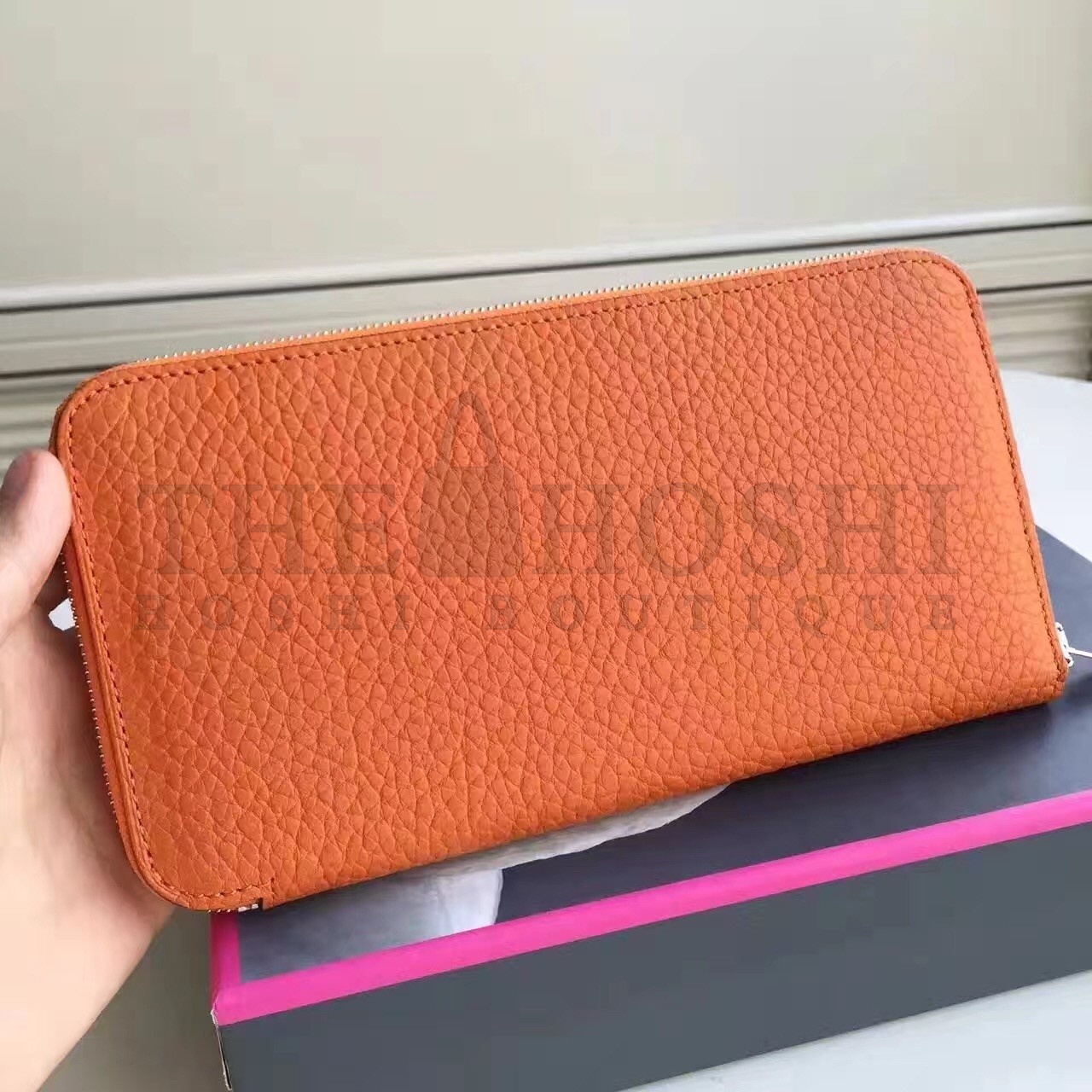 H**me5 Orange Clemence Azap Zipped Wallet Master Quality