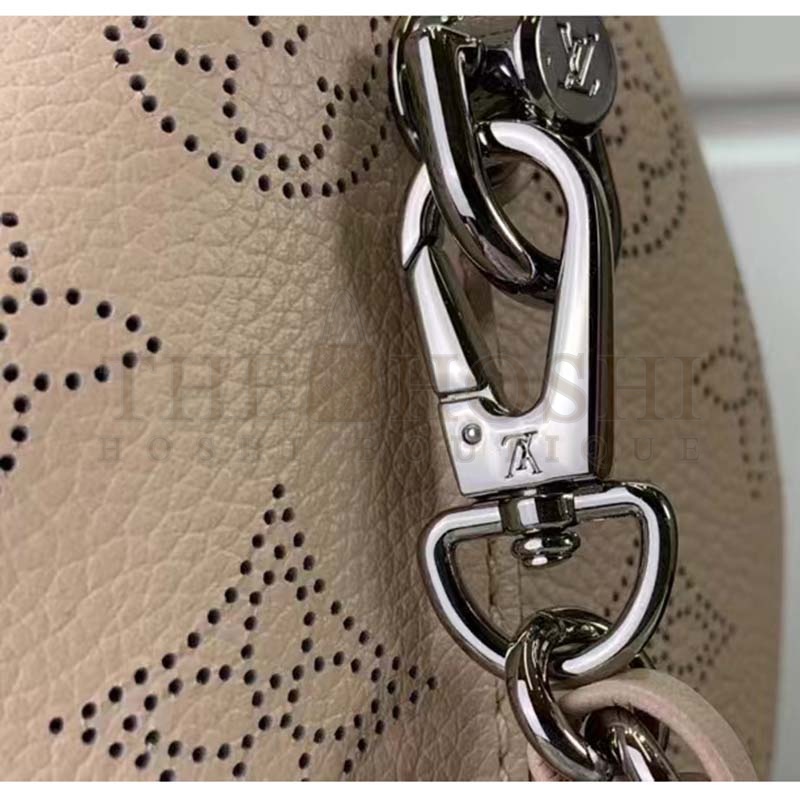 L0vis Vvtt0n LV Women Why Knot PM Handbag Cream Beige Perforated Mahina Calf Leather Master Quality