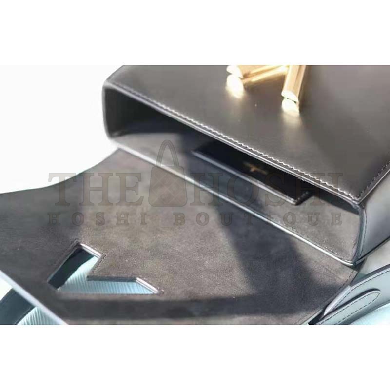 L0vis Vvtt0n LV Women Since 1854 Twist MM Handbag Gray Embroidered Calfskin Master Quality