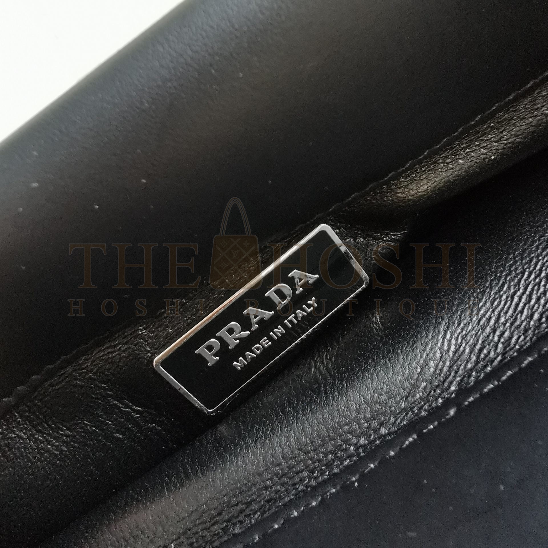 Pra*a S*pernova Small Shoulder Bag In Black Leather Master Quality