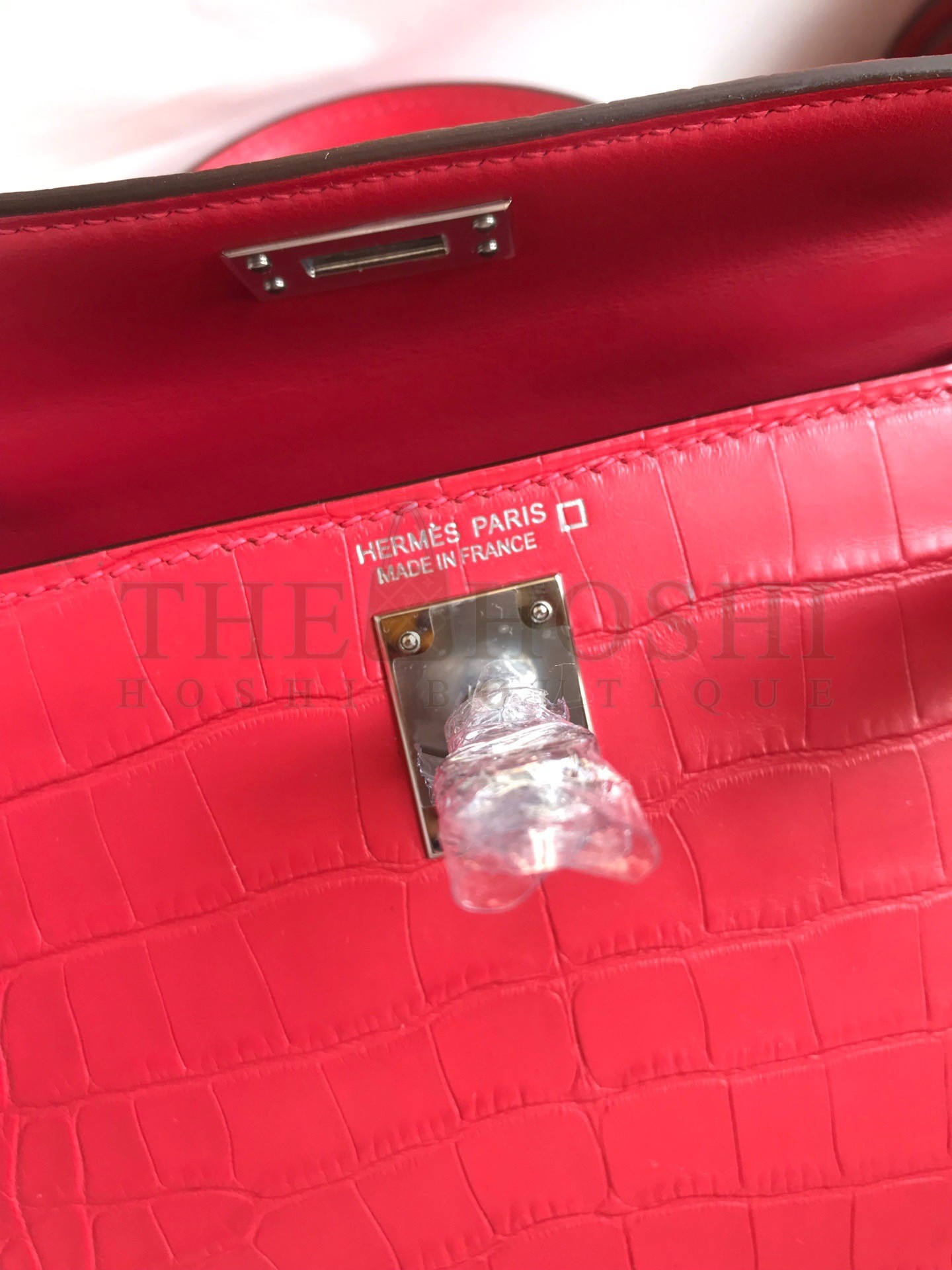 H**me5 Kelly Mini II Sellier Handmade Bag In Rose Extreme Matte Alligator Leather Master Quality