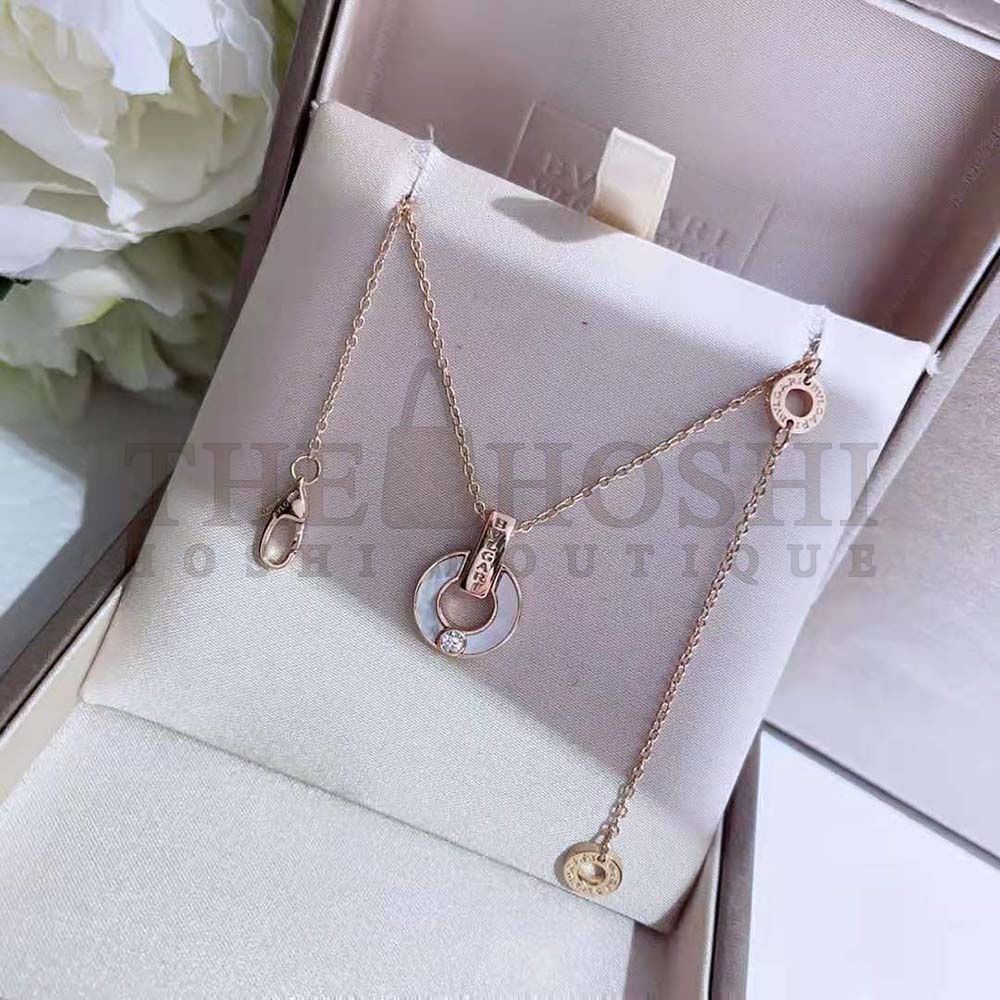 Bv1g*ai Necklace Ircular Motif has Evolved Into a Fresh Openwork Design Master Quality