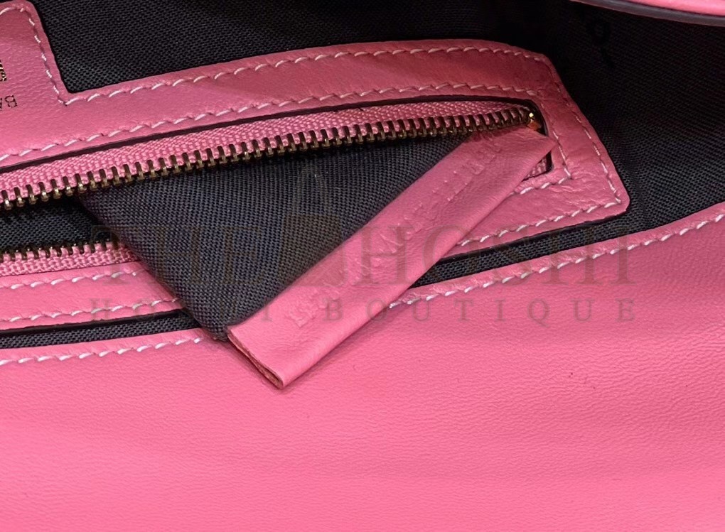 F**di Large Baguette Bag In Pink FF Nappa Leather Master Quality