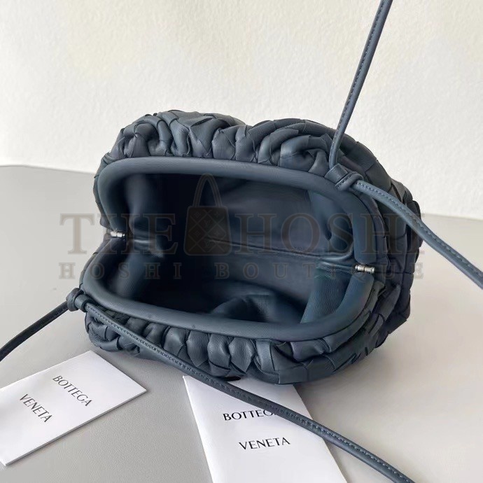 B0tt*ga Ven*ta Mini Pouch In Thunder Intrecciato Lambskin Master Quality