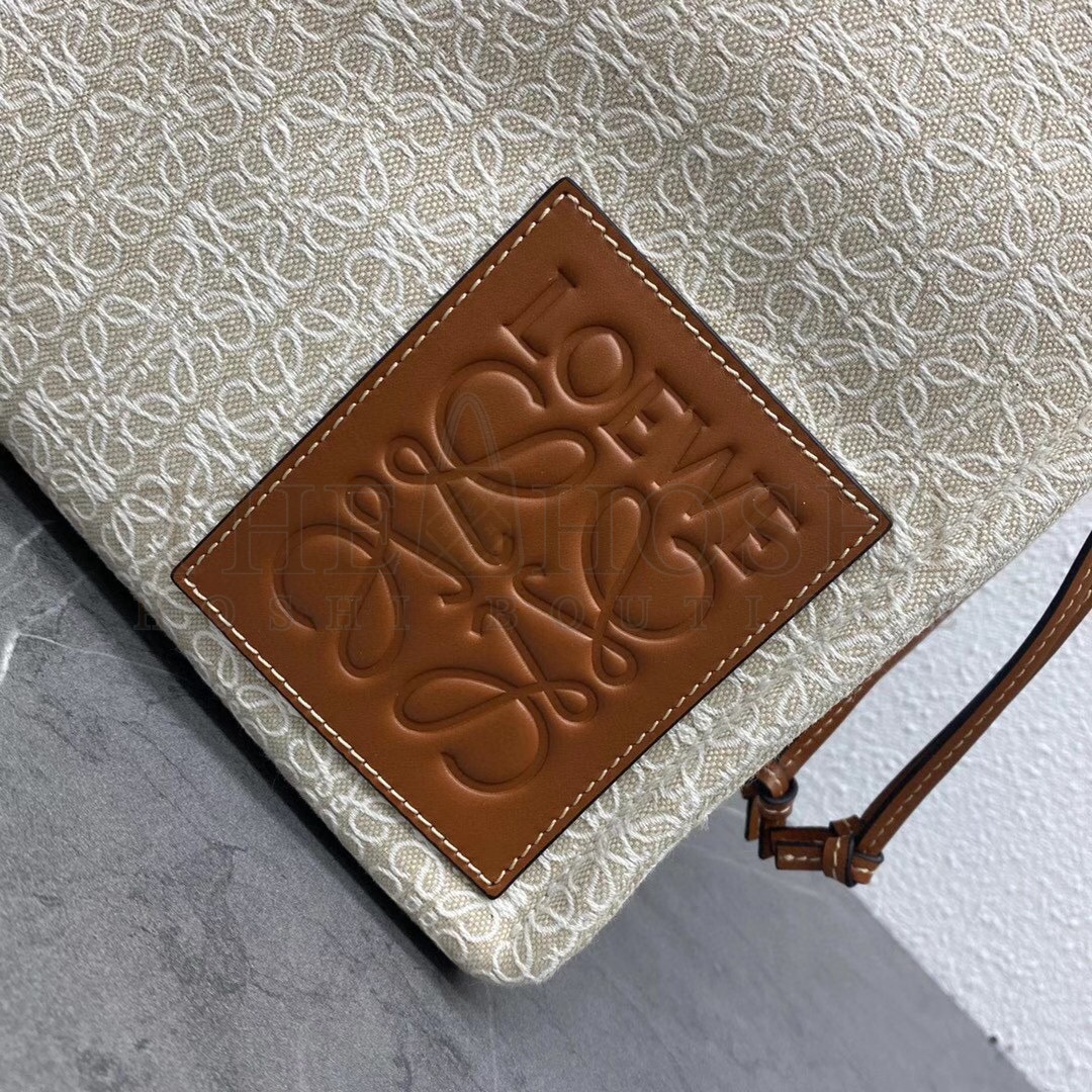 L0ew* Cushion Small Tote In Beige Anagram Jacquard Master Quality