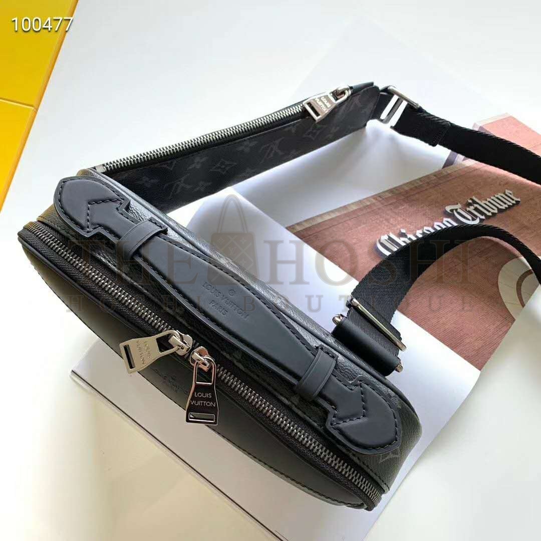 L0vis Vvtt0n LV Men Bumbag in Monogram Eclipse Canvas-Black Master Quality