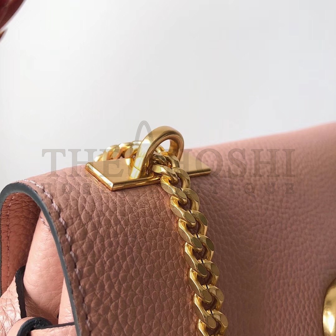 Va1e*ntin0 Small Vring Handbag In Pink Buffalo Leather Master Quality