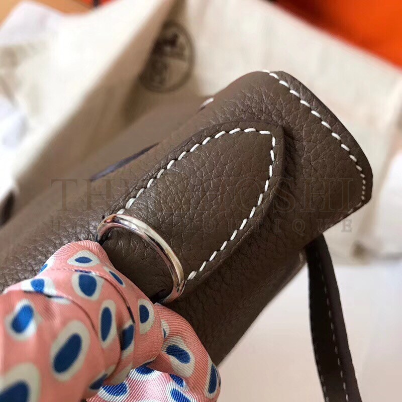 H**me5 Taupe Clemence Kelly 28cm Handmade Bag Master Quality