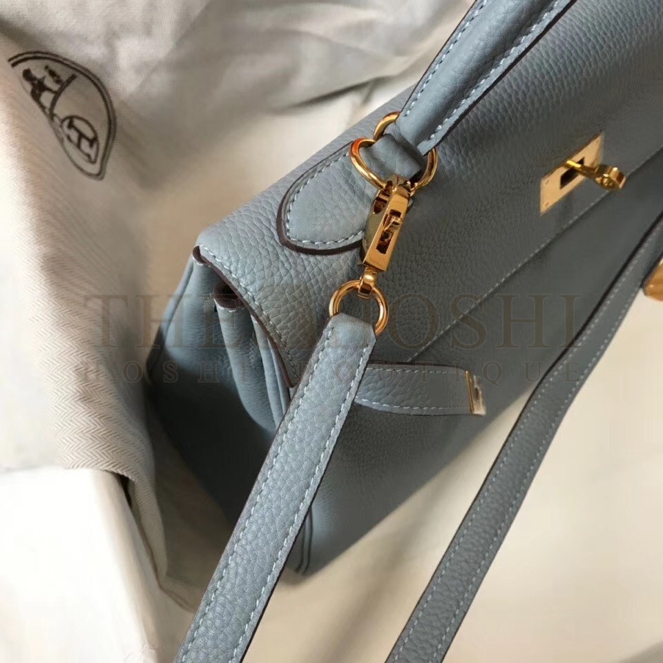 H**me5 Blue Lin Clemence Kelly 25cm GHW Bag Master Quality