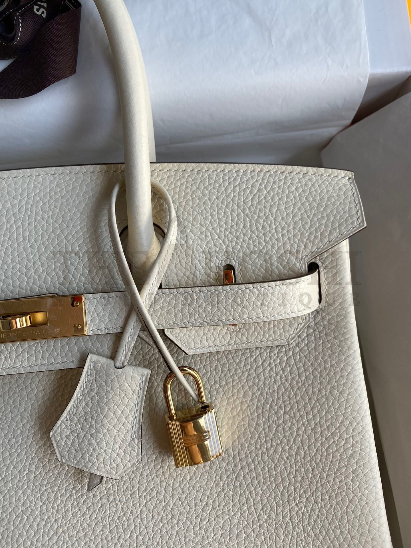 H**me5 Birkin 30 Retourne Handmade Bag In Nata Clemence Leather Master Quality