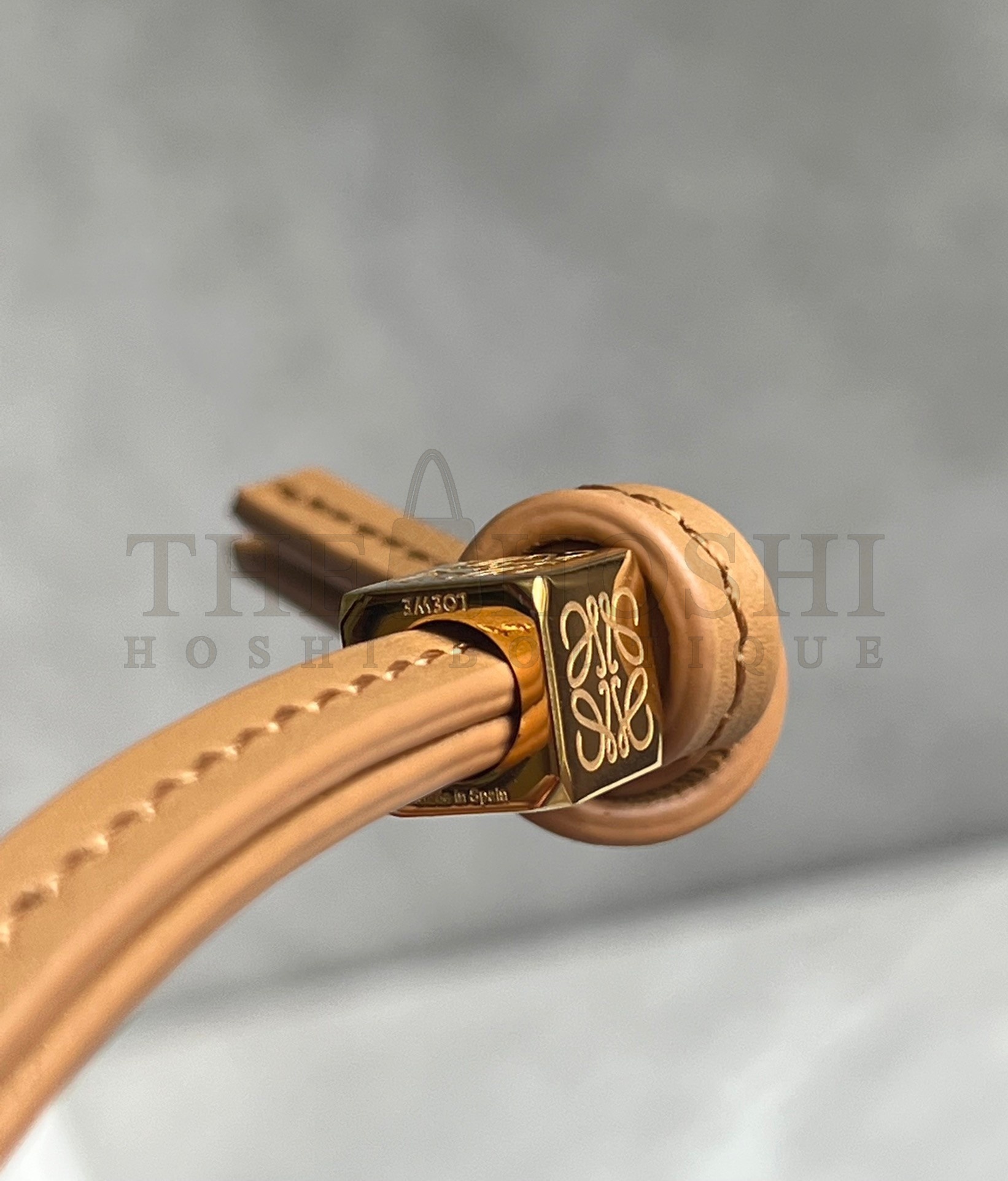 L0ew* Mini Hammock Hobo Bag in Light Brown Calfskin Master Quality