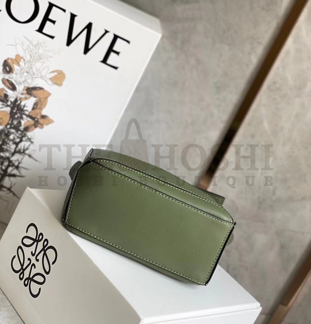 L0ew* Puzzle Mini Bag In Avocado Green Calfskin Master Quality