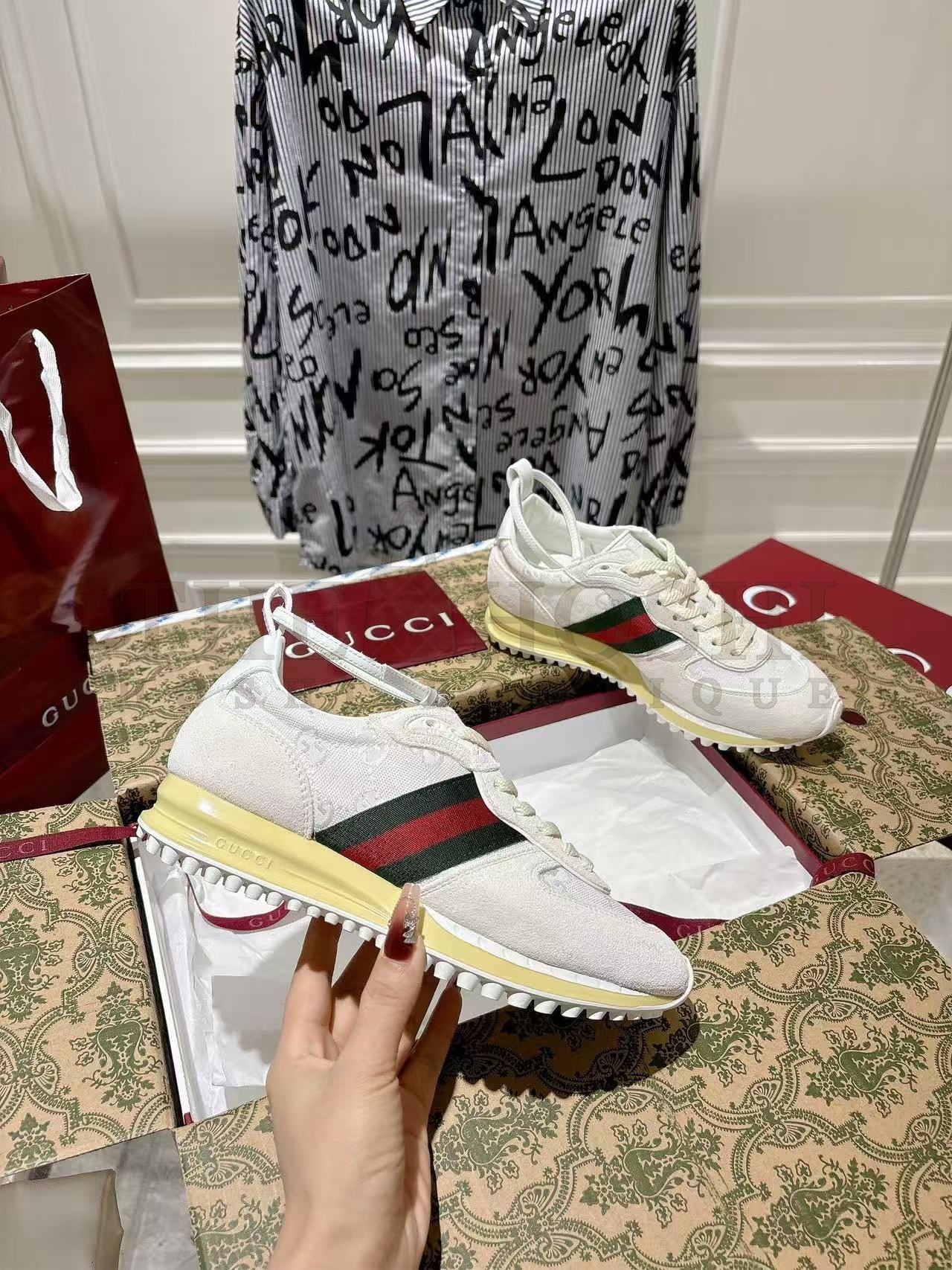 Gvc*1 25S Spring Summer Retro Running Sneakers Women’s Mesh Leather Master Quality