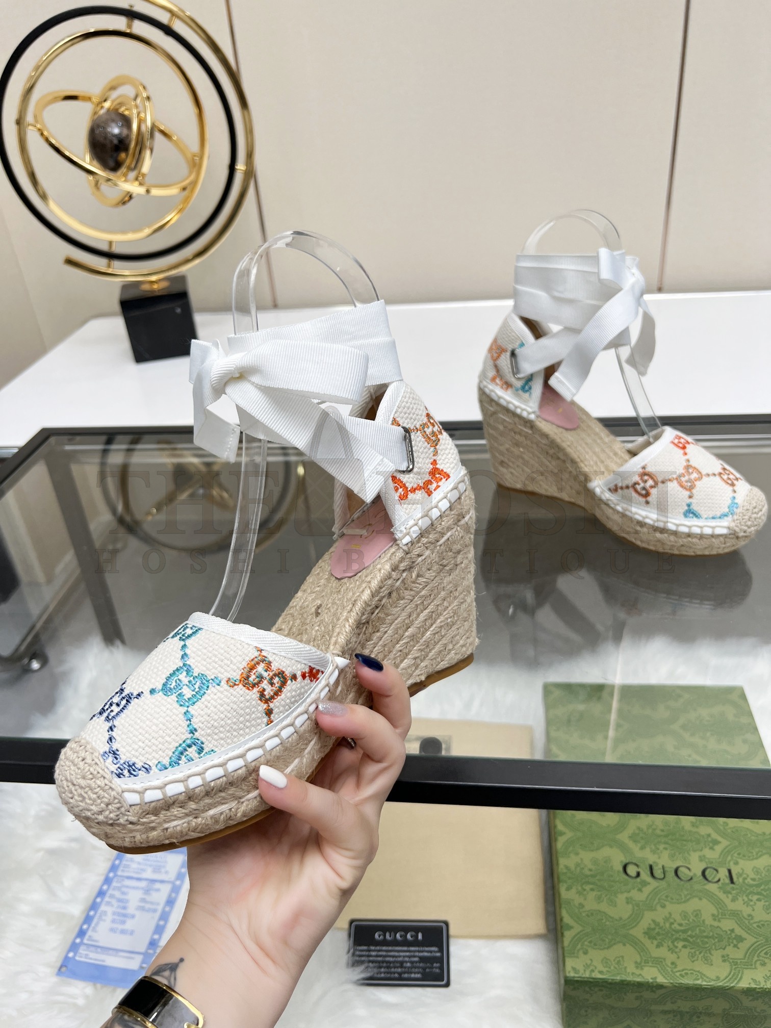 Gvc*1 GG Wedge Espadrille Sandals 35-42 P230233 Master Quality