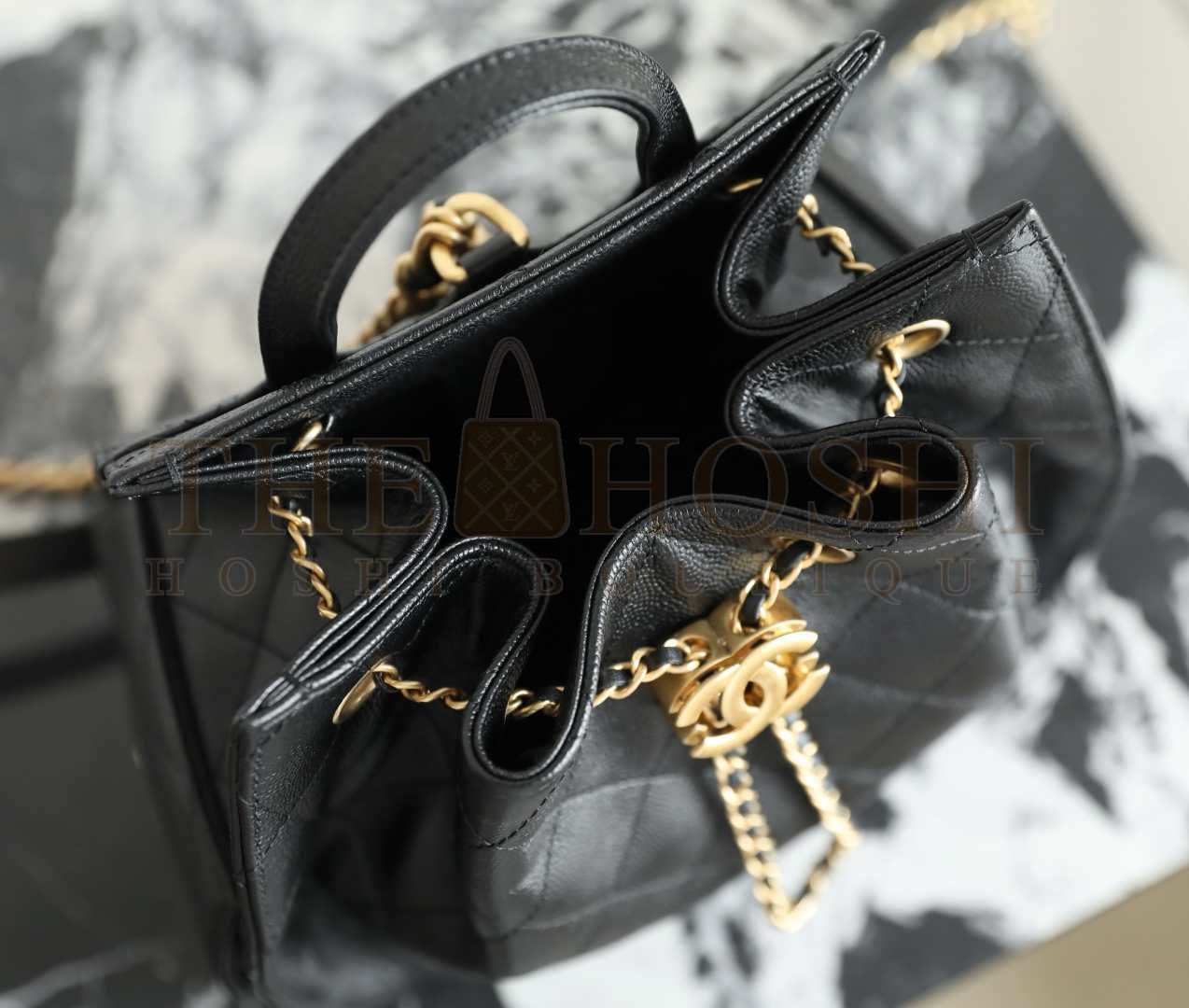 Ch**el 25B Drawstring Backpack – Lambskin Quilted Leather Double Shoulder Bag Size 23*14*23cm Master Quality