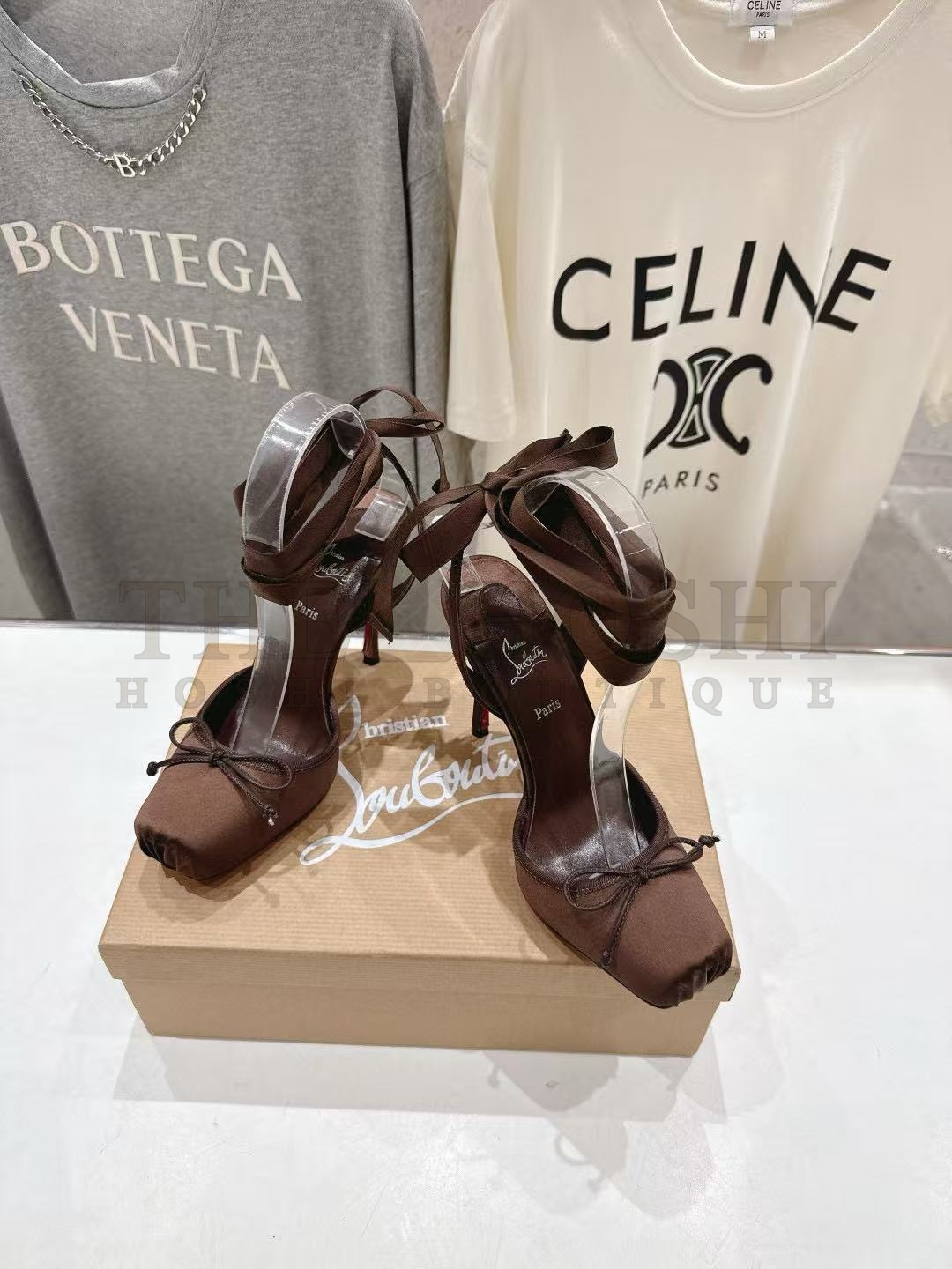 Chr1st1an Louboutin CL Cassia Lace Up Satin Pumps Heels 10cm Master Quality