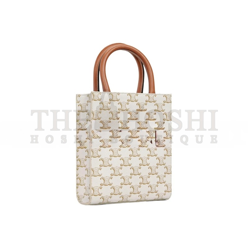 Ce1i*e MINI TOTE IN CABAS TRIOMPHE PRINTS AND LEATHER 194372BZK.01BC (21*17*4cm) Master Quality