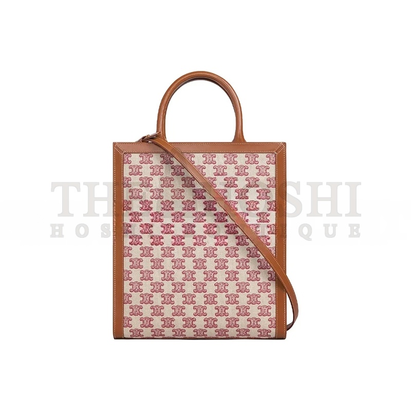 Ce1i*e MINI VERTICAL CABAS IN TRIOMPHE CANVAS WITH Ce1i*e PRINT 194352CS8.25VP (33*28.5*8cm) Master Quality