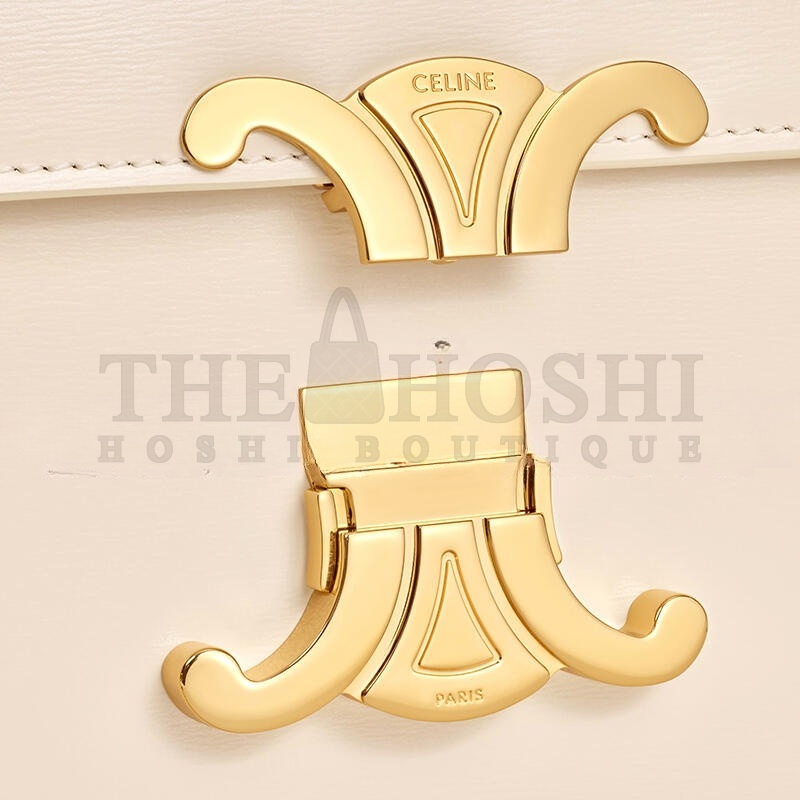 Ce1i*e TEEN TRIOMPHE BAG IN SHINY CALFSKIN 188423BF4.01CR (18.5*13.5*7cm) Master Quality