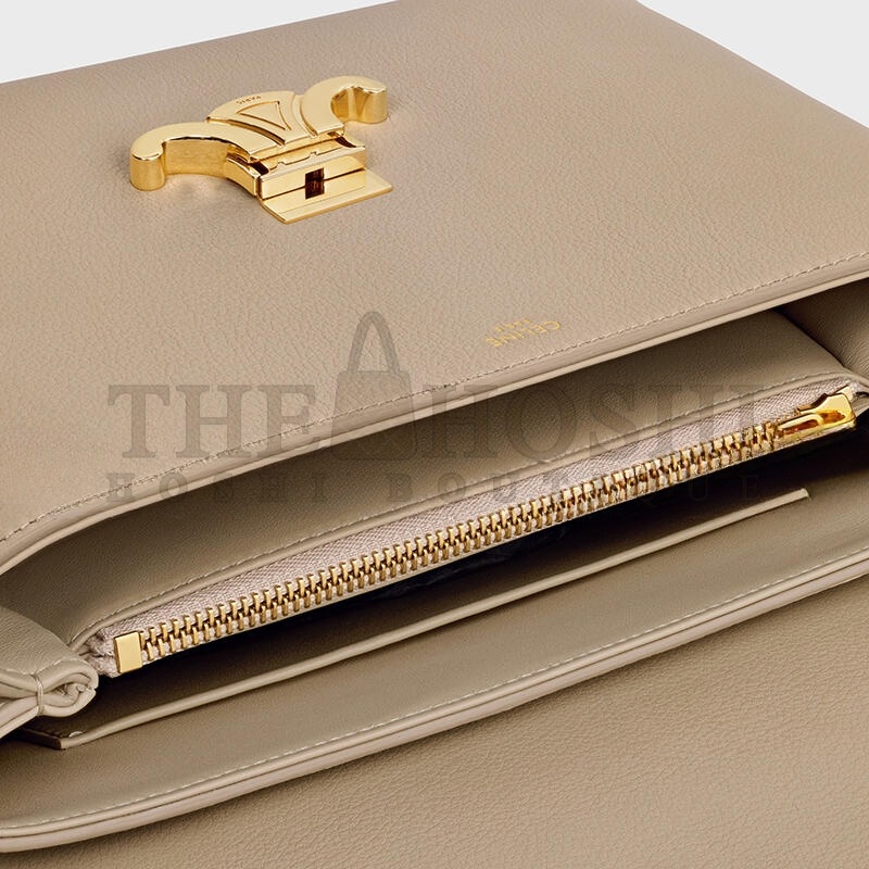 Ce1i*e MEDIUM NINO BAG IN S*pPLE GRAINED CALFSKIN 117523FXK.03CP (25*17.5*10cm) Master Quality