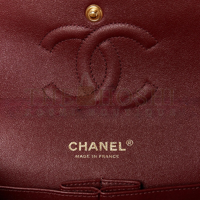 Ch**el CAVIAR QUILTED MEDIUM DOUBLE FLAP 1635335 (25*15*7cm) Master Quality