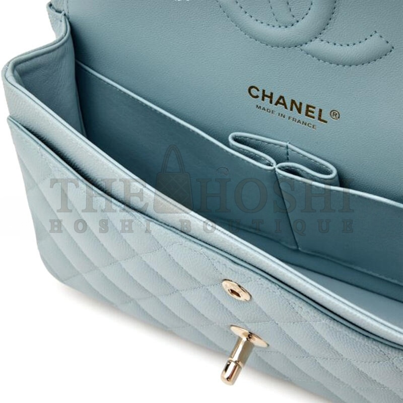 Ch**el CAVIAR QUILTED MEDIUM DOUBLE FLAP 1301452 (25*15*7cm) Master Quality