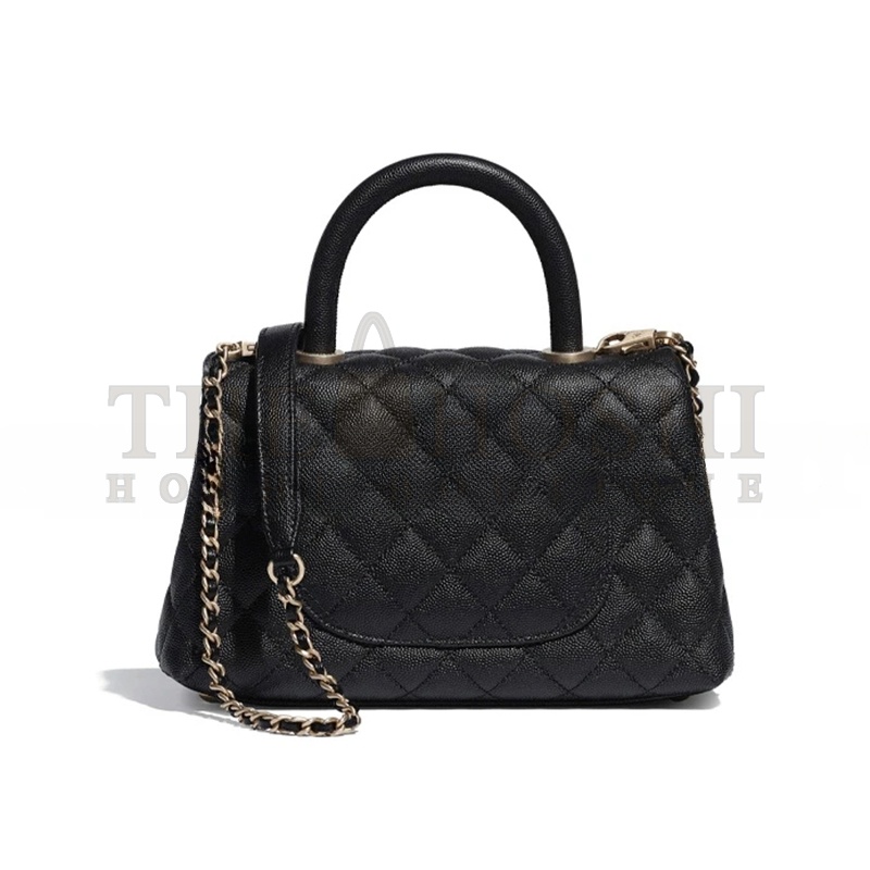 Ch**el FLAP BAG WITH TOP HANDLE A92990 B05061 94305 (23*14*10cm) Master Quality