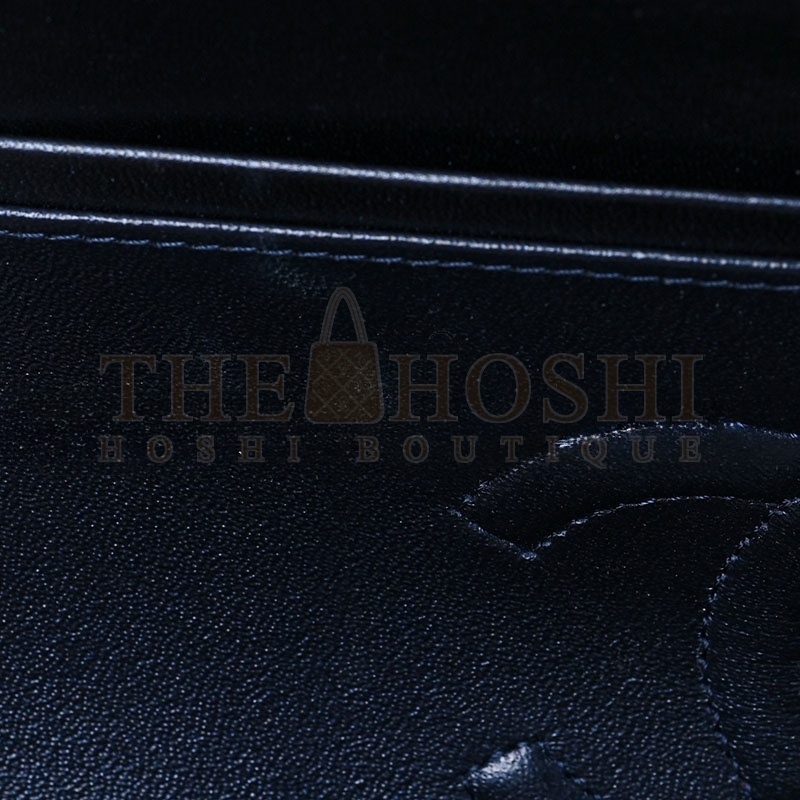 Ch**el IRIDESCENT CALFSKIN QUILTED MEDIUM DOUBLE FLAP 1165123 (25*15*6cm) Master Quality