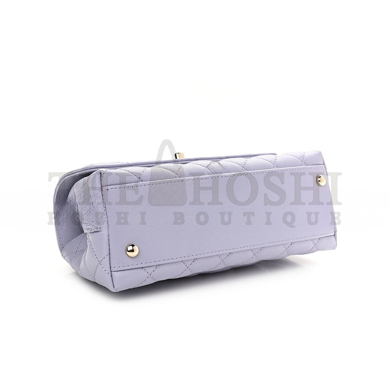 Ch**el CAVIAR QUILTED MINI COCO HANDLE FLAP 1000665 (23*14*9cm) Master Quality
