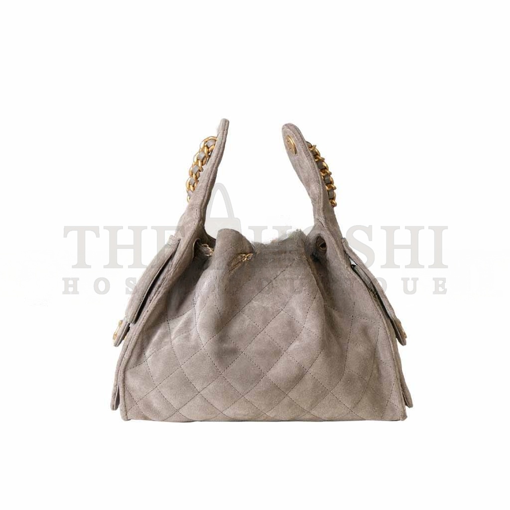 Ch**el 25C SUEDE POCKET HOBO BAG (30*26*14cm) Master Quality